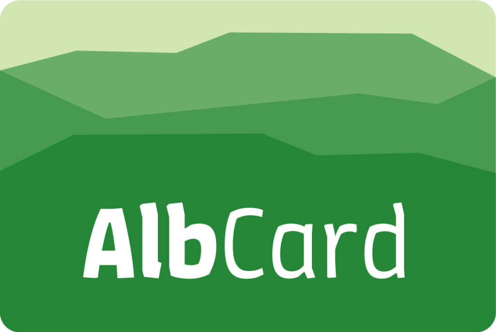 Logo der AlbCard - die AlbCard ist eine Karte der Schwäbischen Alb für kostenlose Eintritte für Tourismusgäste.