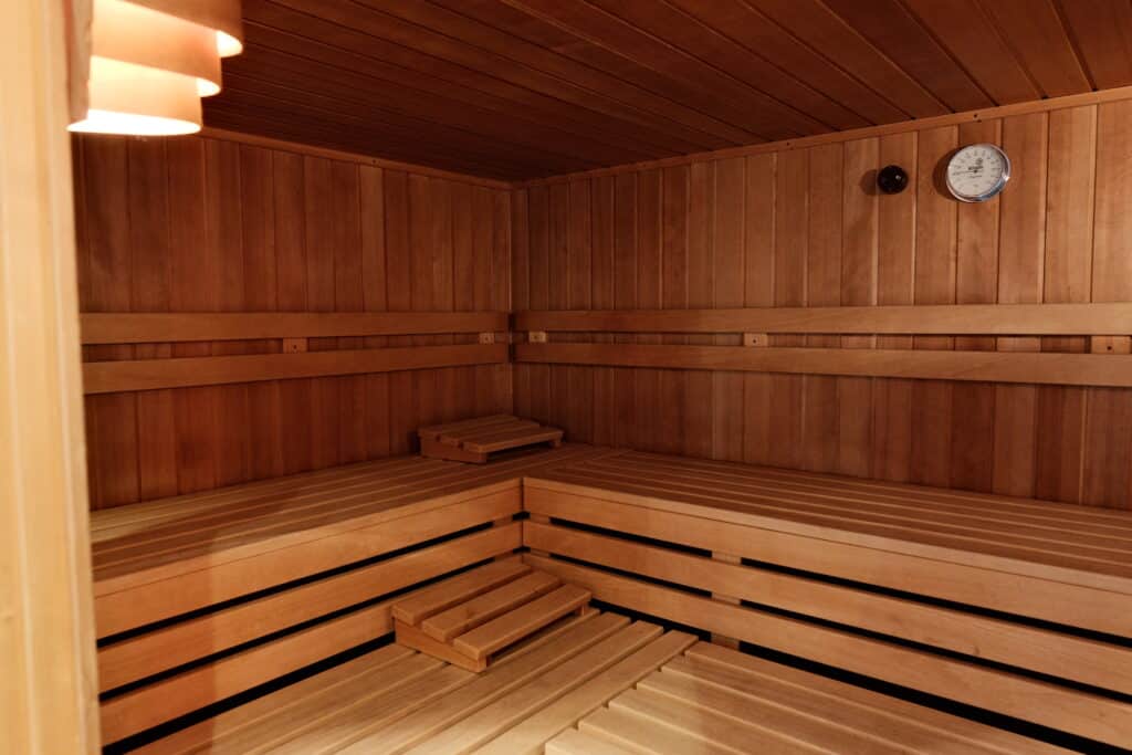 Blick in die Sauna des Restaurant und Landhotel Winter.