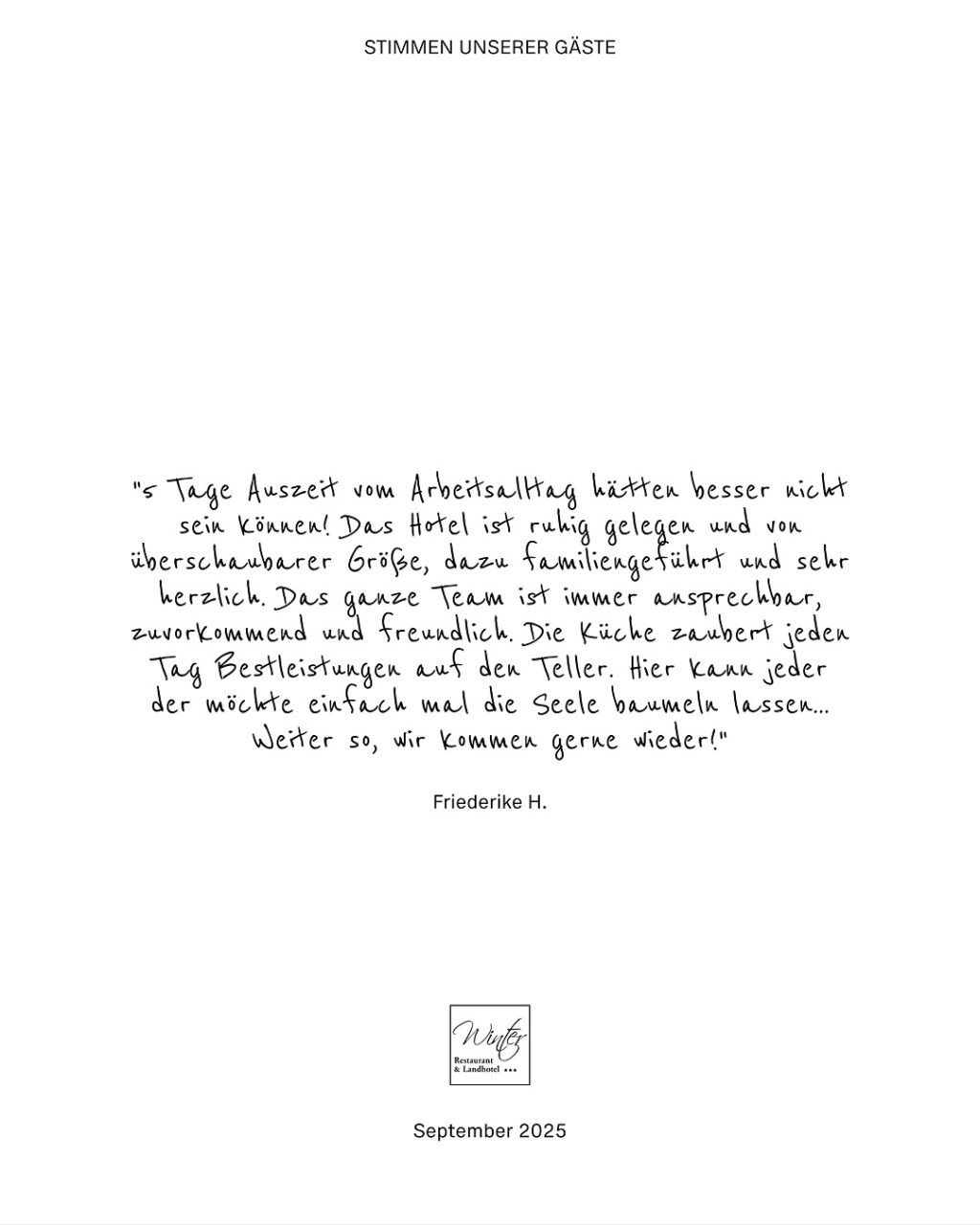 Instagram post from landhotel_winter. This post is in position 3.